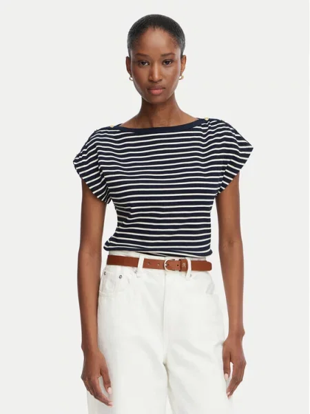 Tommy Hilfiger T-Shirt Gold Btn Cap Έγχρωμο