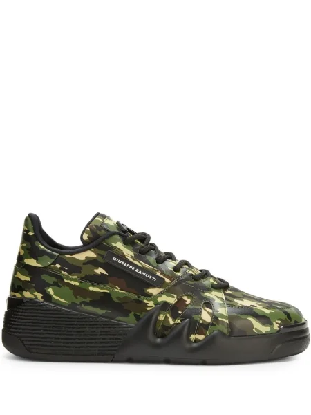 Sneakerși Giuseppe Zanotti cu model camuflaj verde