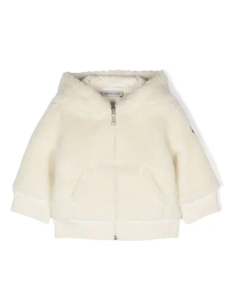 Bluza z kapturem dziecięca Moncler Enfant biała