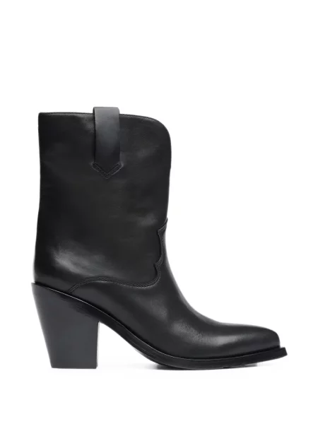 Botine Ash din piele negru