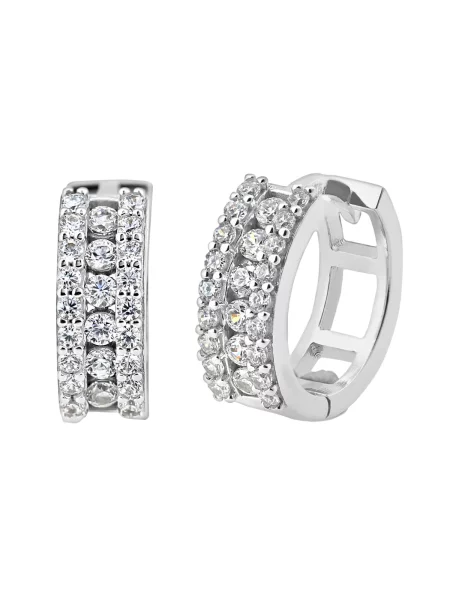 DIAMANT LETERNEL Náušnice strieborná