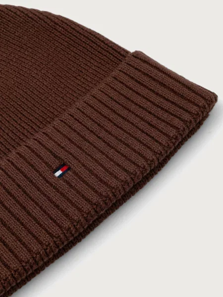 Tommy Hilfiger Czapka z domieszką kaszmiru Mężczyźni ONE SIZE brązowy
