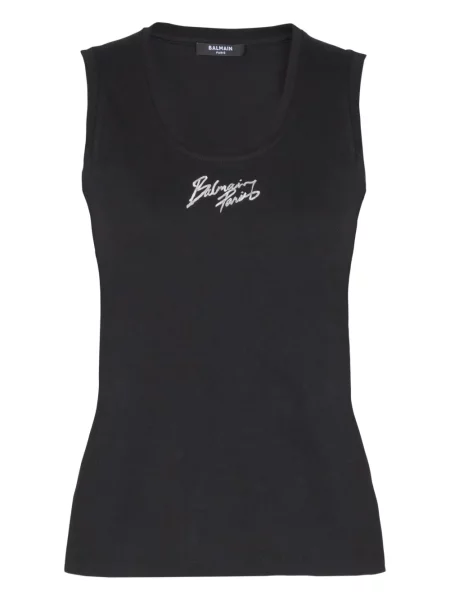 Top Balmain cu imagine negru