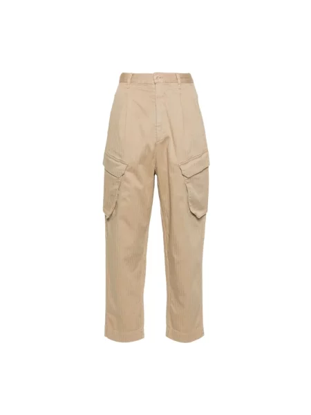 Spodnie cargo Semicouture beżowe