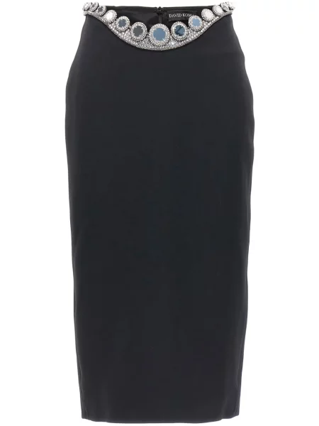 Fustă tip creion David Koma negru