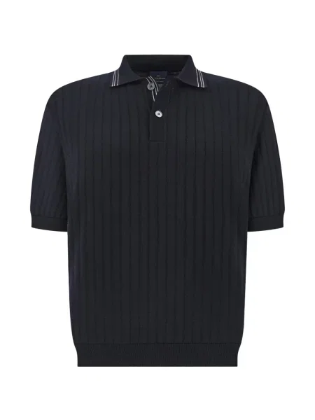 Tricou polo Paul & Shark cu dungi albastru