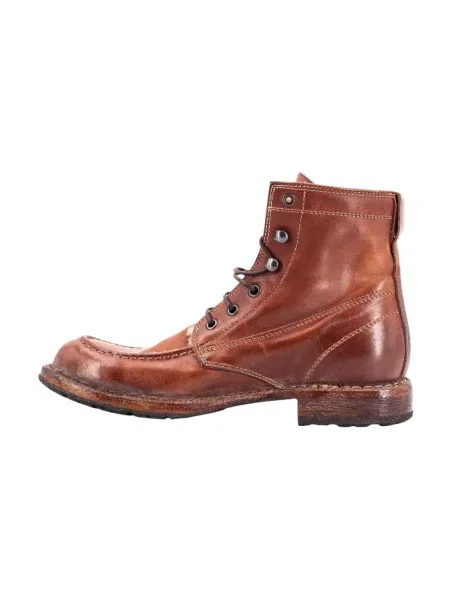 Buty do kostki Moma skórzane brązowe