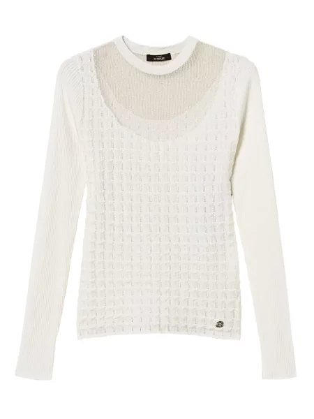 Pulover Twinset alb