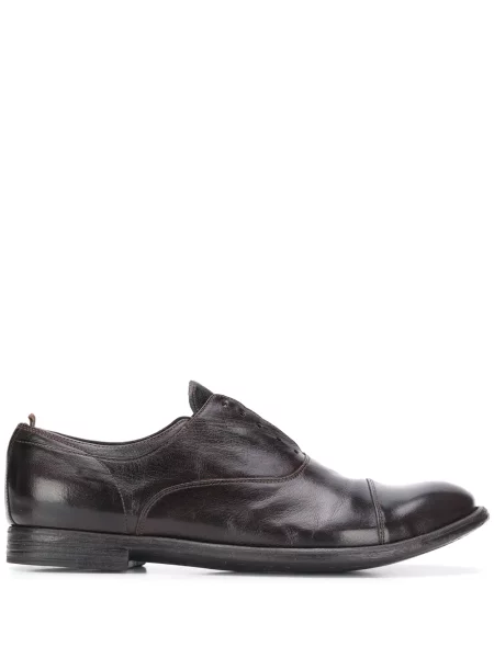 Pantofi derby Officine Creative zdrențuiți maro