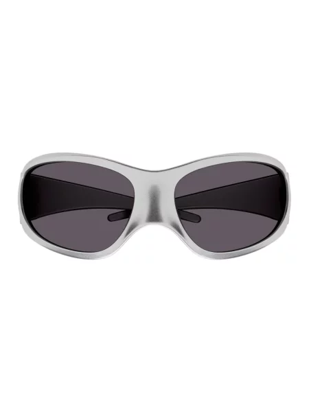 Lniane okulary przeciwsłoneczne Balenciaga szare