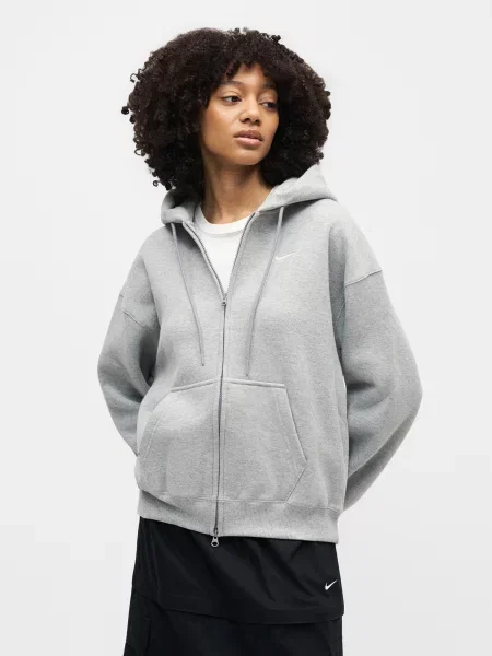 Nike Sportswear Tepláková bunda sivá