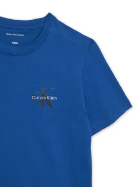 Dětské tričko Calvin Klein Jeans modré
