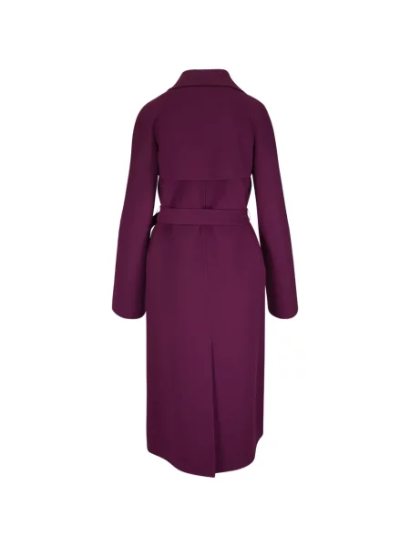 Cu centură palton Michael Kors de lână violet