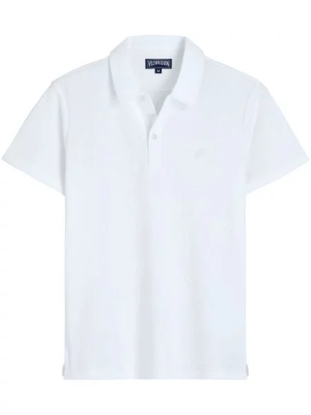 Polo Vilebrequin cu broderie alb