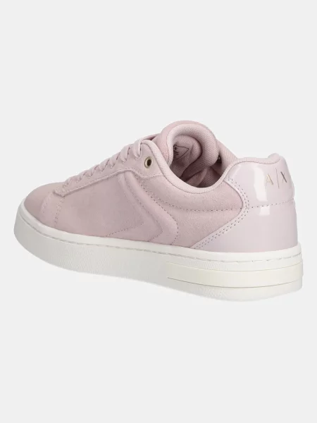 Semišové tenisky Armani Exchange růžová