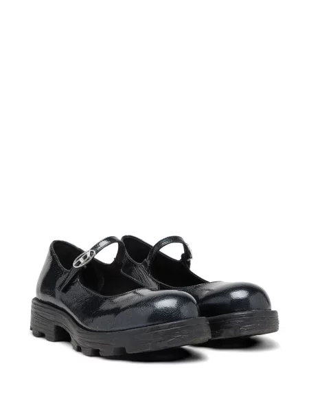 Balerini Diesel din piele de lac negru