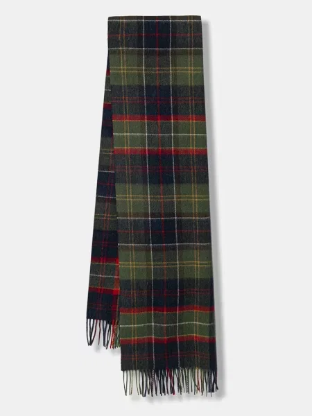 Fular Barbour de lână verde