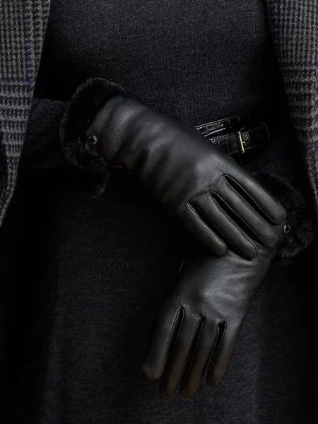 Кожаные перчатки Lauren Ralph Lauren