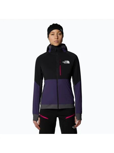 Női hibrid dzseki The North Face Binntal Hybrid Ventrix Hoodie örök lila/fekete. Méret: XS fekete