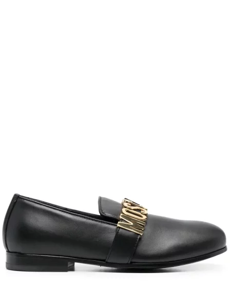 Pantofi loafer Moschino din piele negru