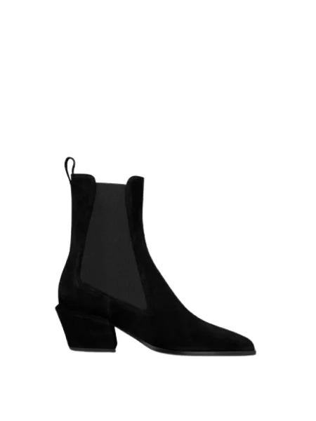 Buty do kostki Paris Texas skórzane czarne