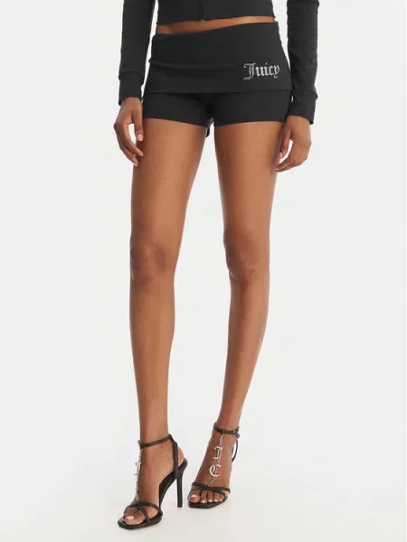 Juicy Couture Спортивні шорти Roll Down чорний