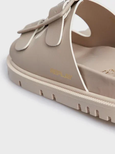 Шльопанці Replay бежеві