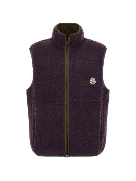 Vestă Moncler cu autograf violet