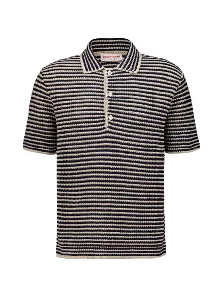 Tricou polo Orlebar Brown albastru