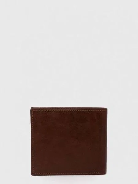 Barbour portofel de piele barbati negru maro