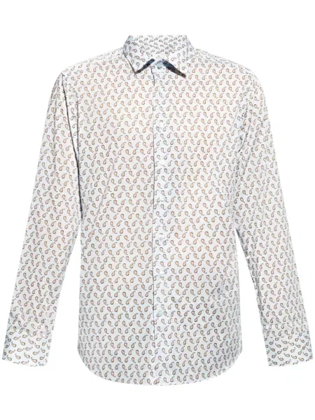 Cămașă Etro cu imagine cu model paisley albastru