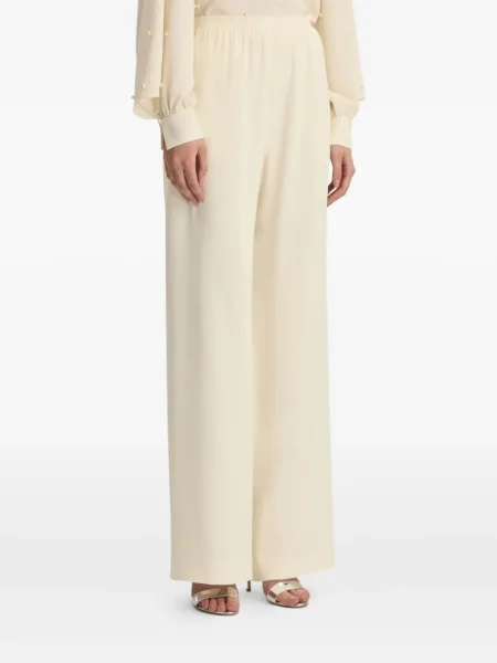 Pantaloni Oscar De La Renta de mătase