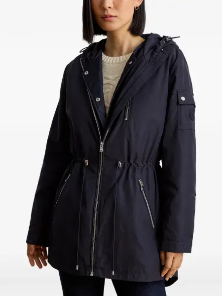 Geacă parka Lauren Ralph Lauren cu glugă albastru