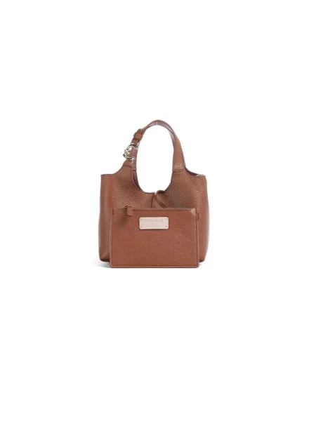 Coccinelle torebka crossbody skórzana brązowa