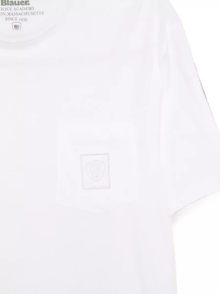 Tricou Blauer cu buzunare aplicate cu autograf alb