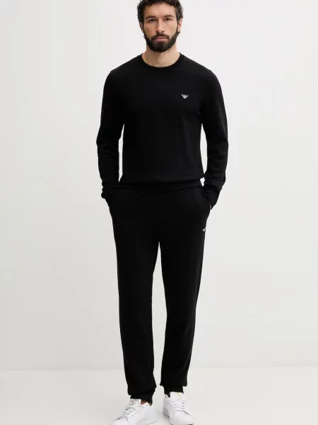 Emporio Armani Underwear compleu de loungewear pentru bărbați din negru