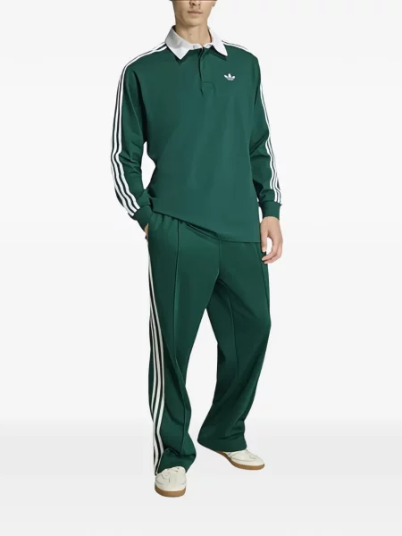 Dungă laterală geantă Adidas cu dungi alergare verde