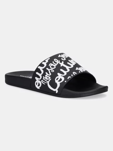 Versace Jeans Couture papuci femei negru alb