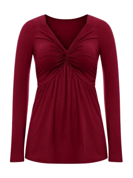 Imily Bela Tričko červeň burgundská