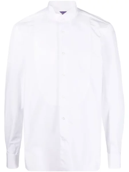 Cămașă Ralph Lauren Purple Label din poplin alb