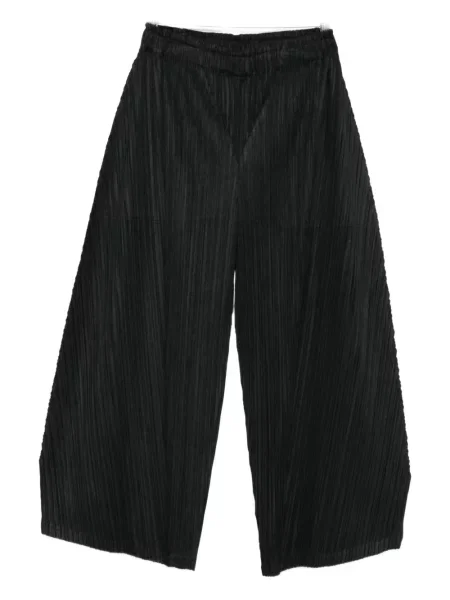 Pantaloni Pleats Please Issey Miyake plisate negru