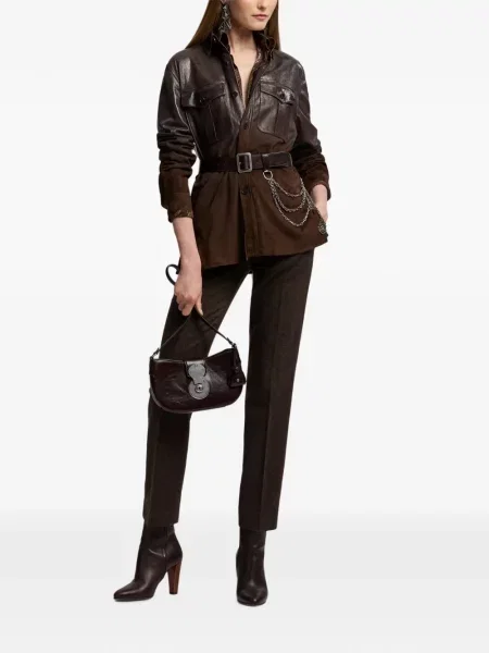 Szarvasbőr ing Ralph Lauren Collection barna