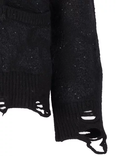 Cardigan Laneus zdrențuiți negru