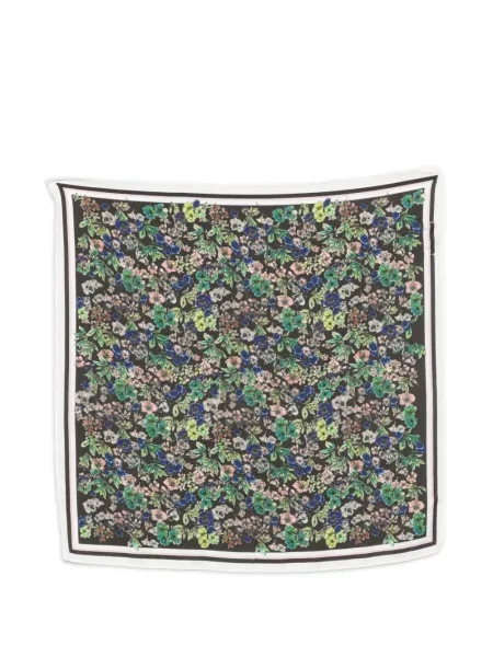 Fular Marc O'polo cu model floral cu imagine negru