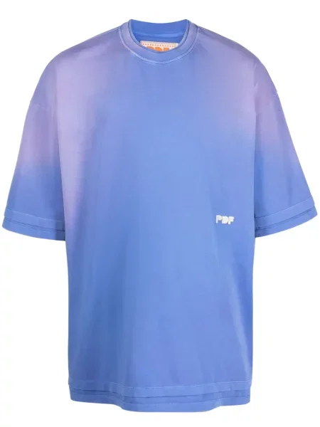 Tricou Pdf cu broderie albastru