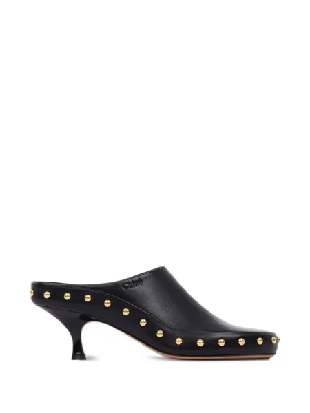 Papuci tip mules Chloé negru