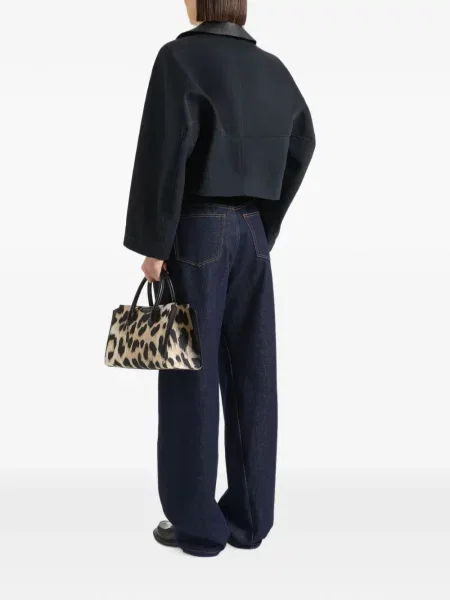 Kožená bunda Givenchy modrá