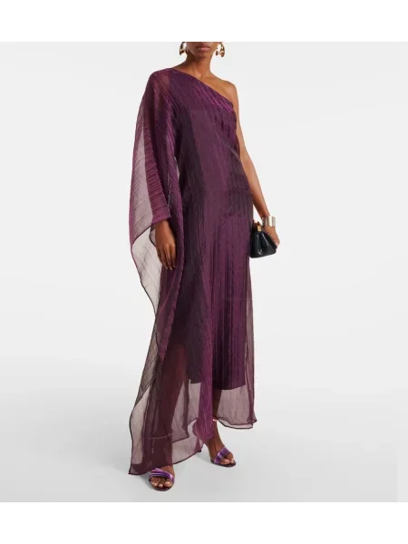 Rochie Taller Marmo cu un umăr gol violet
