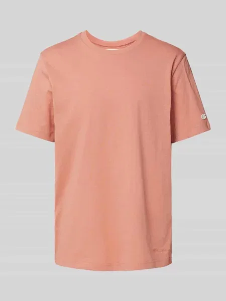T-shirt z wyhaftowanym logo Champion pomarańczowa