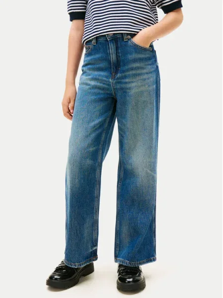 Tommy Hilfiger Farmer Wide Leg kék